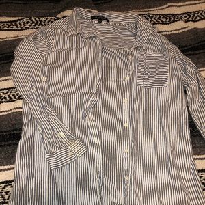 Button up stripe dress